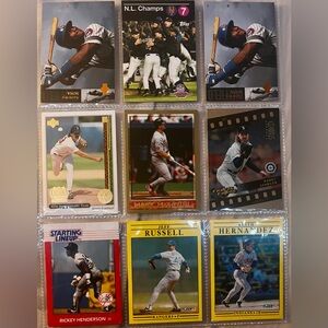Vintage 1988-92 Baseball Card Collection - Mixed Players and Teams